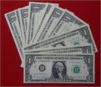 (20) $1 Federal Reserve Star Notes Crisp