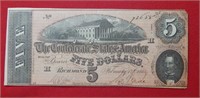 1864 $5 CSA Note Large Size # 72658