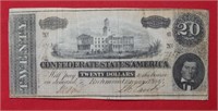 1864 $20 CSA Note Large Size  #69736