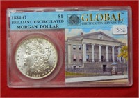 1884 O Morgan Silver Dollar - w/ Story