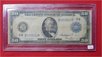1914 $50 Federal Reserve Note NY, NY Large Size