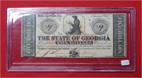 1862 $5 State of Georgia Note