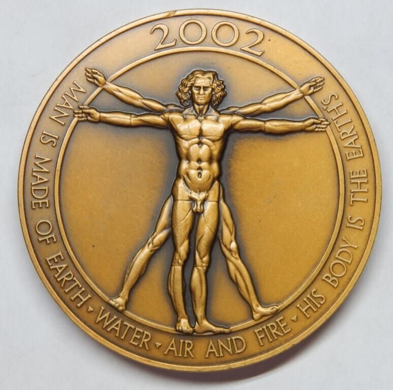 2002 Calendar Vitruvian Man- Bronze Medal