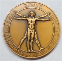 2002 Calendar Vitruvian Man- Bronze Medal