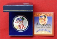 2000 American Eagle Colorized 1 Ounce Silver