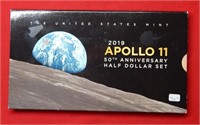 2019 Apollo 11 Half Dollar Set - 20th Anniversary