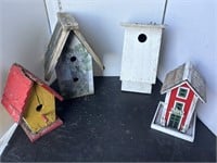 4 bird houses