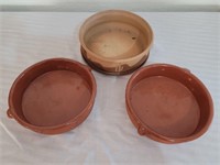 Southwest fired and glazed bowls