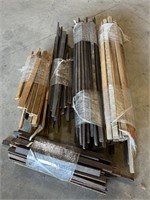 Lot of wood stakes
