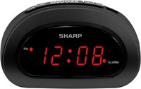 $10  SHARP Digital Alarm Clock with Snooze  Black