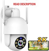 $30  360 PTZ Outdoor Security  2K  Motion Track