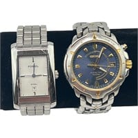 Men's Seiko and Fossil Watches