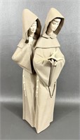 Lladro Monks At Prayer Figurine