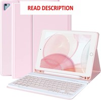$30  MORECOO iPad 9.7 Keyboard Case  Pink