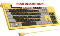 $15  USB Keyboard  Chiclet Keys  Yellow 1-Pack