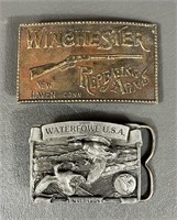 Vintage Winchester & Waterfowl Belt Buckles