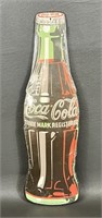 1991 Coca-Cola Bottle Cardboard Advertising Sign
