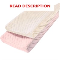 $17  Owlowla Changing Pad Cover 2Pack (Pink&Cream)