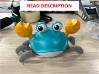 $20  Crawling Crab Toy: Green Tummy Time Gift