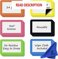 $9  Magnetic Sticky Notes 3x2  White  24 Pack