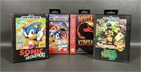 Four Sega Genesis Games