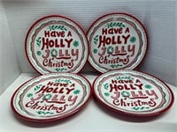 4 Melamine 2018 Christmas Plates