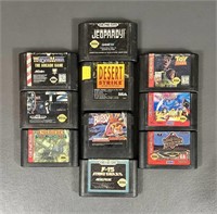 Ten Sega Genesis Game Cartridges