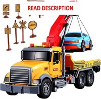$32  15 Tow Truck Toy with Hooks  Car & Lights