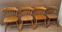 4 Wooden Project Kitchen/Dining Chairs