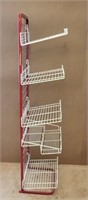 Vintage Wire Display Rack W/ Adjustable Shelves