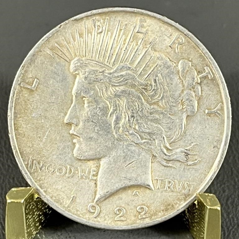 1922 Peace Silver (90%) Dollar Coin