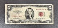 1953 United States Red Seal $2 Bill