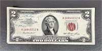 1953 United States Red Seal $2 Bill