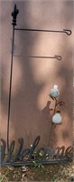 Wrought Iron Flower Bed Ornaments
