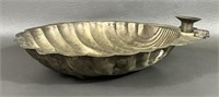 Silverplated Sea Shell Candle Holder