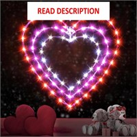 Valentine's Day LED Window Light  Red/Pink/White