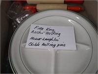 anchor hocking/ Fire king measuring cups and misc