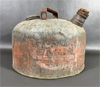 Vintage Metal Galvanized Gas Can