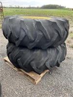 (2) Goodyear 18-4-26 Tires and 8 Hole Rims