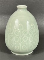 Vintage Chinese Celadon Green Bud Vase