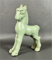 Vintage Cast Iron Enameled Horse