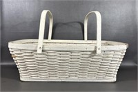 Large Vintage Woven Handled Basket