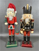 Two Wooden Christmas Nutcrackers