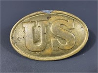 Vintage Brass U.S. Belt Buckle