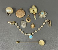 Miscellaneous Vintage Smalls Jewelry Lot