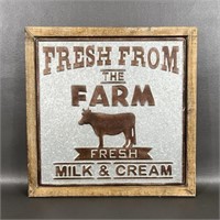 Fresh From The Farm decor Wall Sign