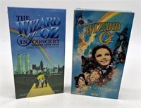 Wizard of Oz In Concert & 50th Anniv. VHS Tapes