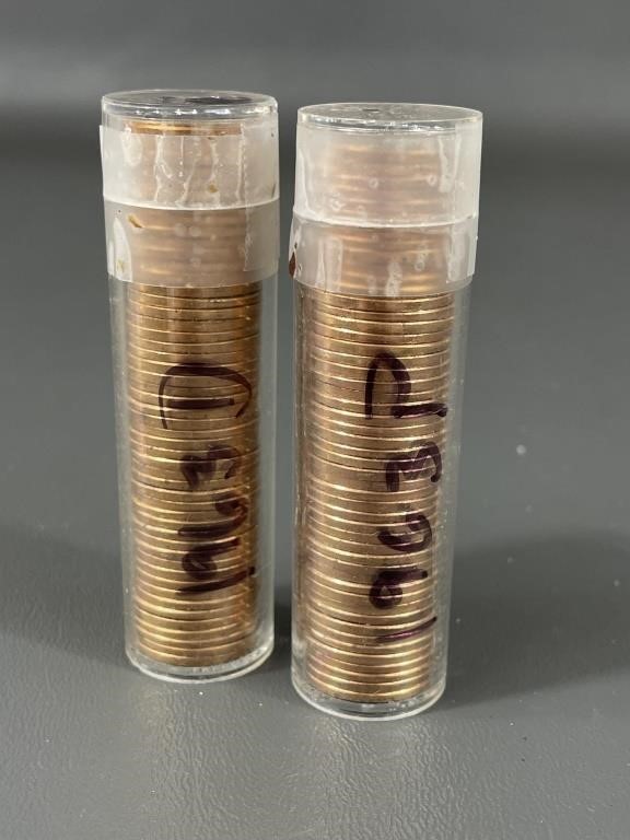 Two 1963 Lincoln Cent Rolls