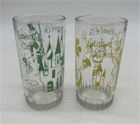 Wizard of Oz Character Glasses (2) Emerald City &