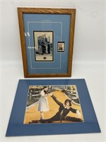 Framed Judy Garland Stamp Lithography Art & Other